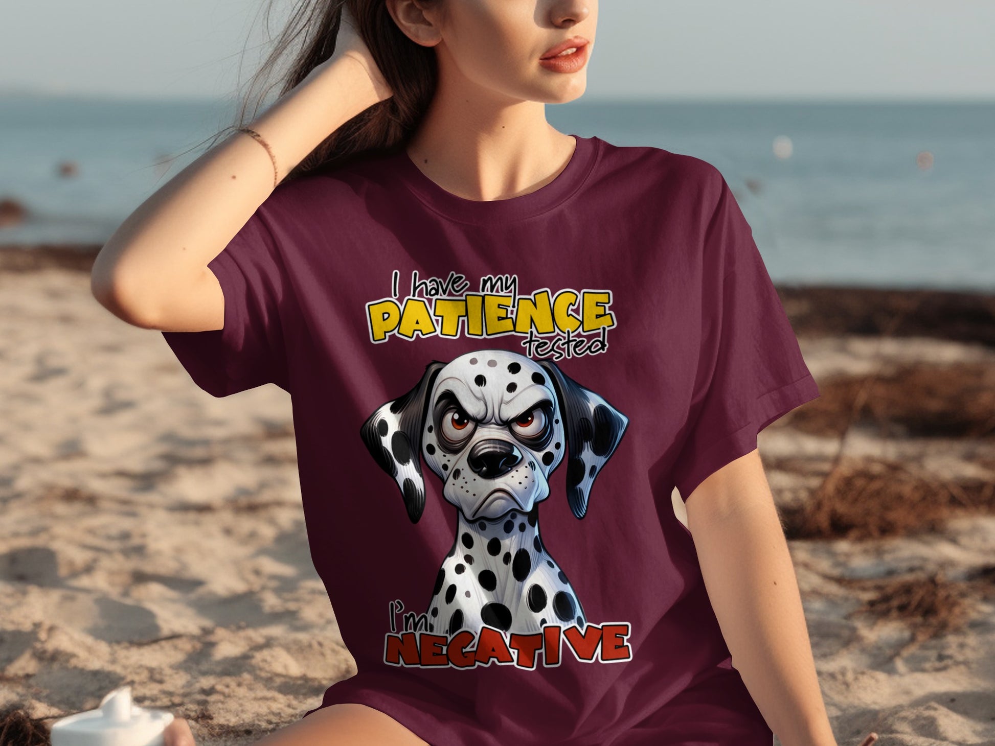 I Have My Patience Tested I'm Negative Dalmatian Shirt