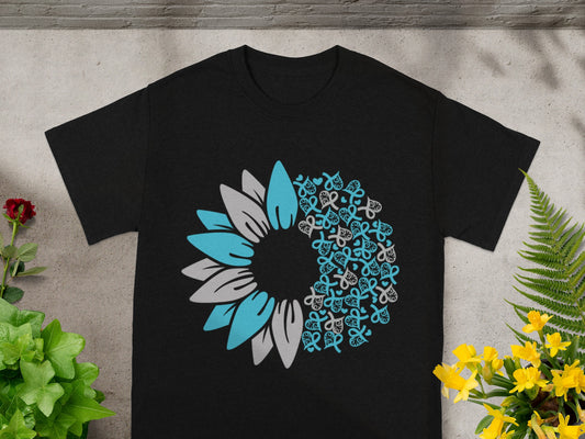 Sunflower and Ribbon Graphic Tee shirt