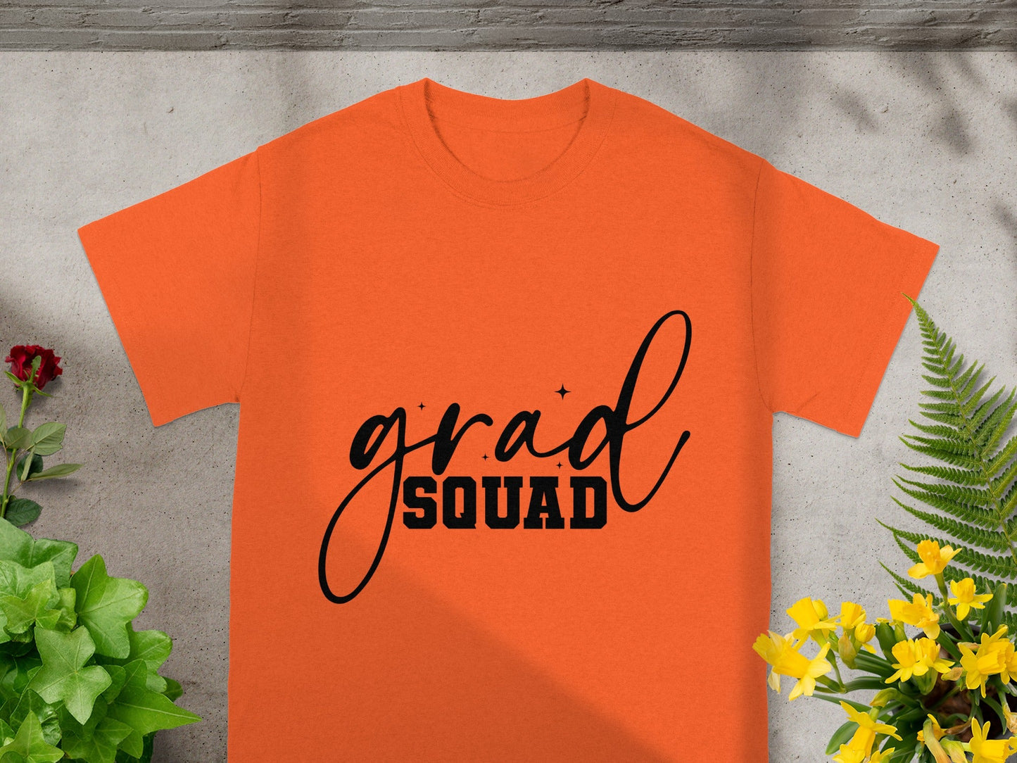 Grad Squad Orange T-Shirt Perfect for Celebrations