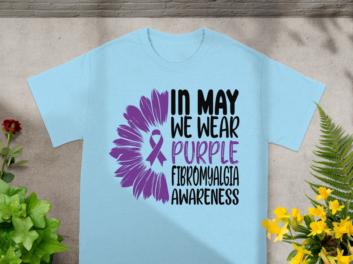 In May We Wear Purple Fibromyalgia Awareness Shirt