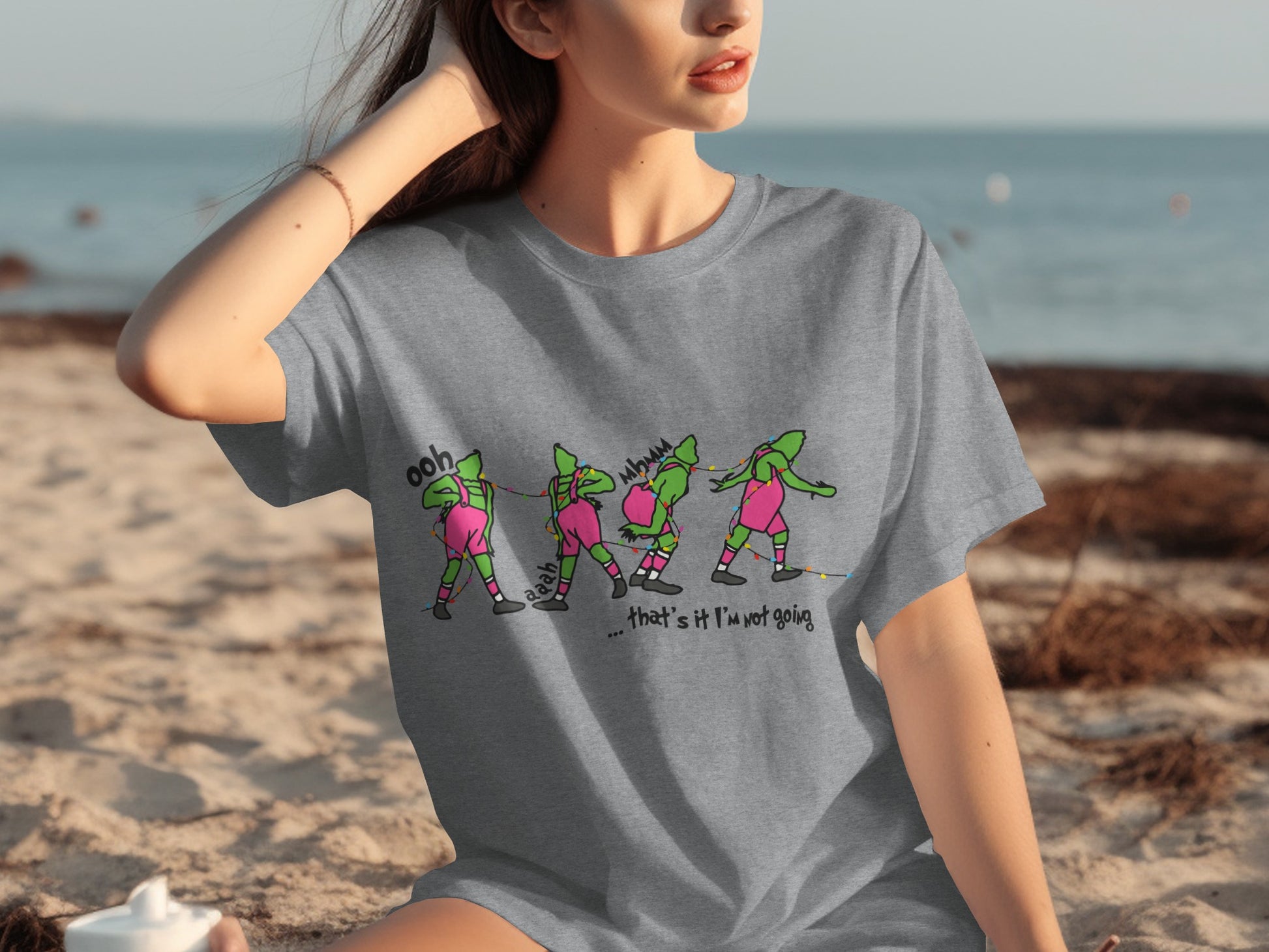 Funny Dancing Characters Not Going Graphic Tee