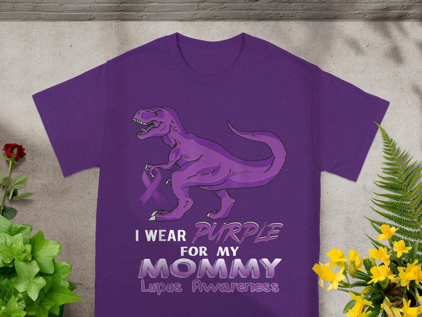 I Wear Purple For My Mommy Lupus Awareness Shirt