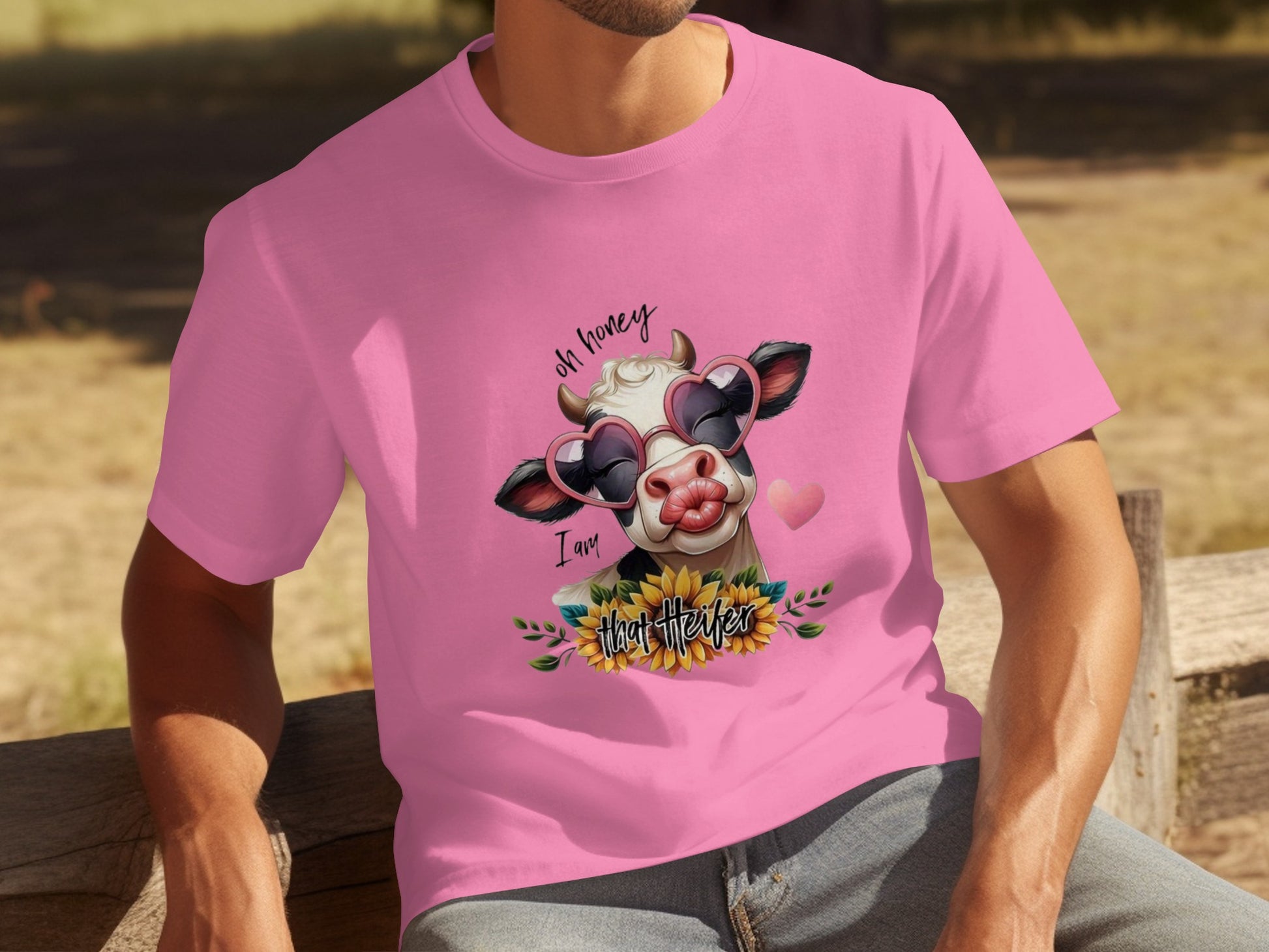 Oh Honey I Am That Heifer Pink T-Shirt