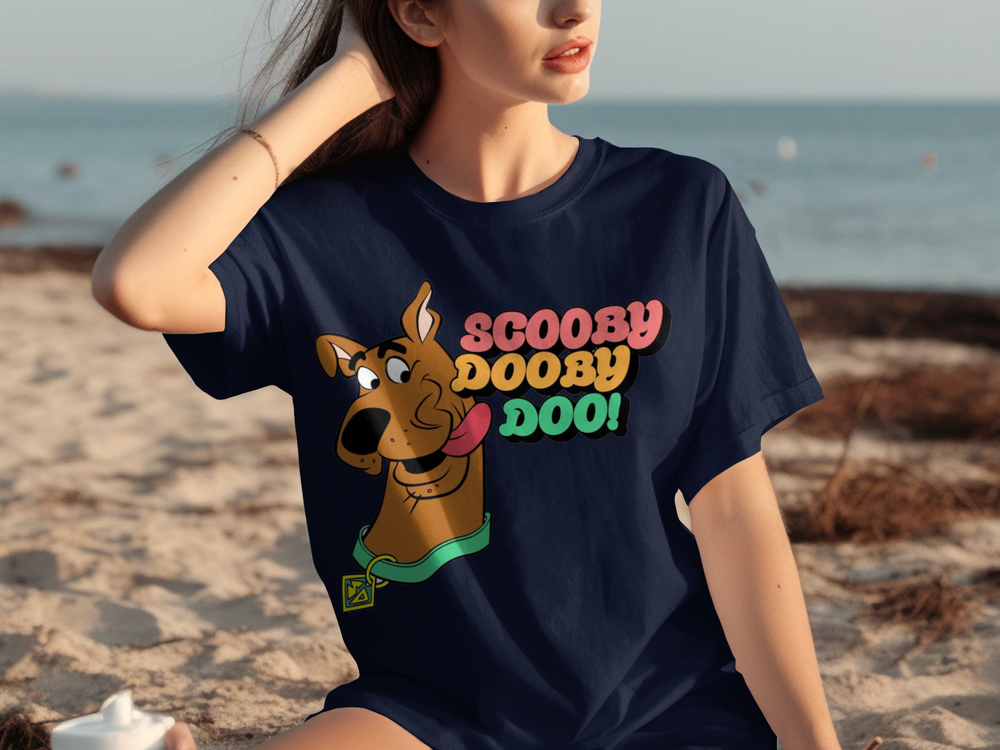 Scooby Dooby Doo Graphic Navy Blue T-shirt