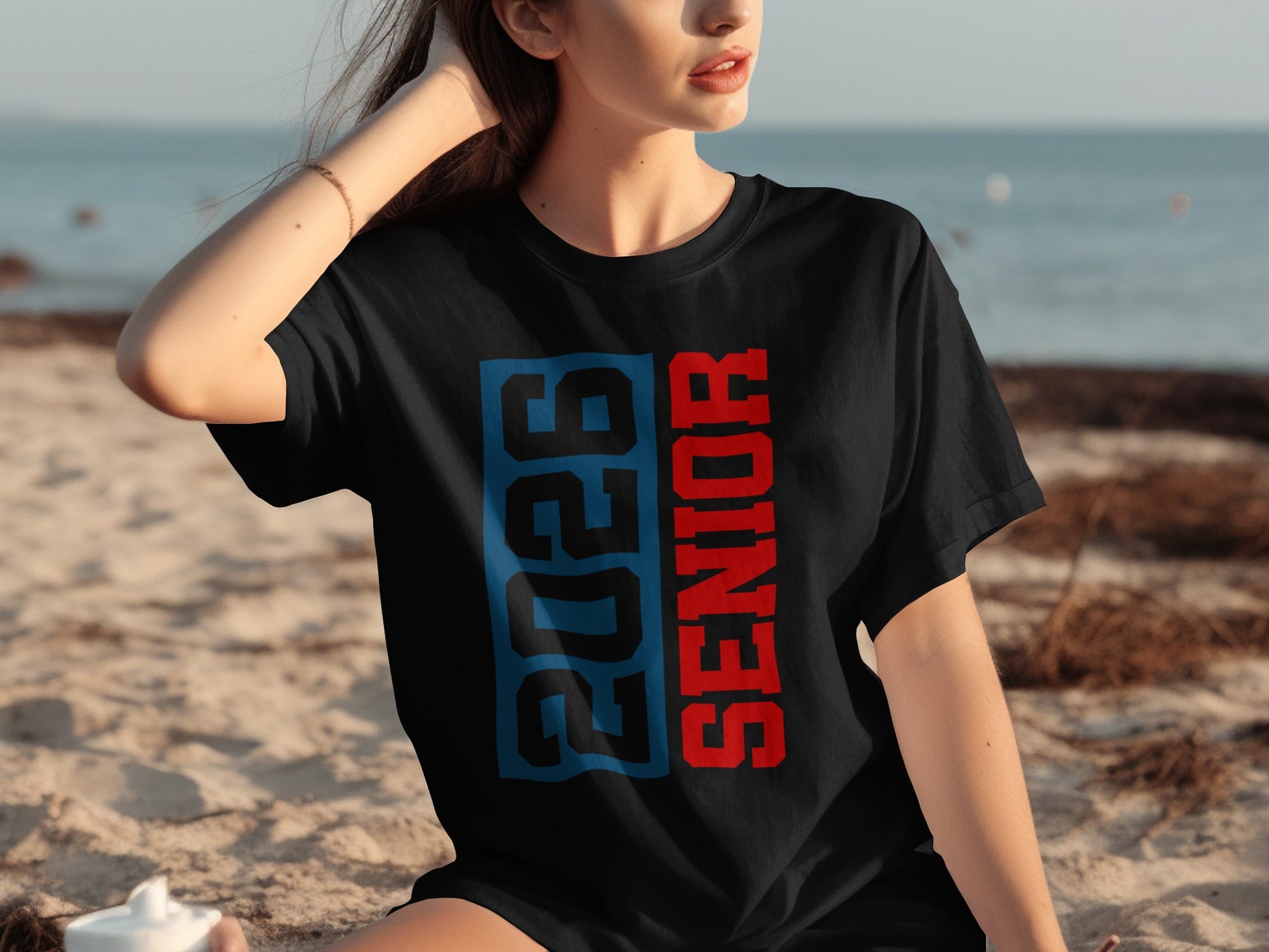 2026 Senior Graphic Print Black T-Shirt Product