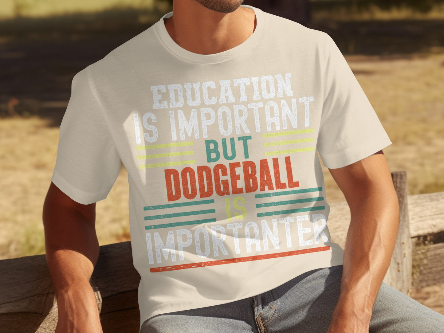 Education Is Important But Dodgeball Is Importanter Shirt