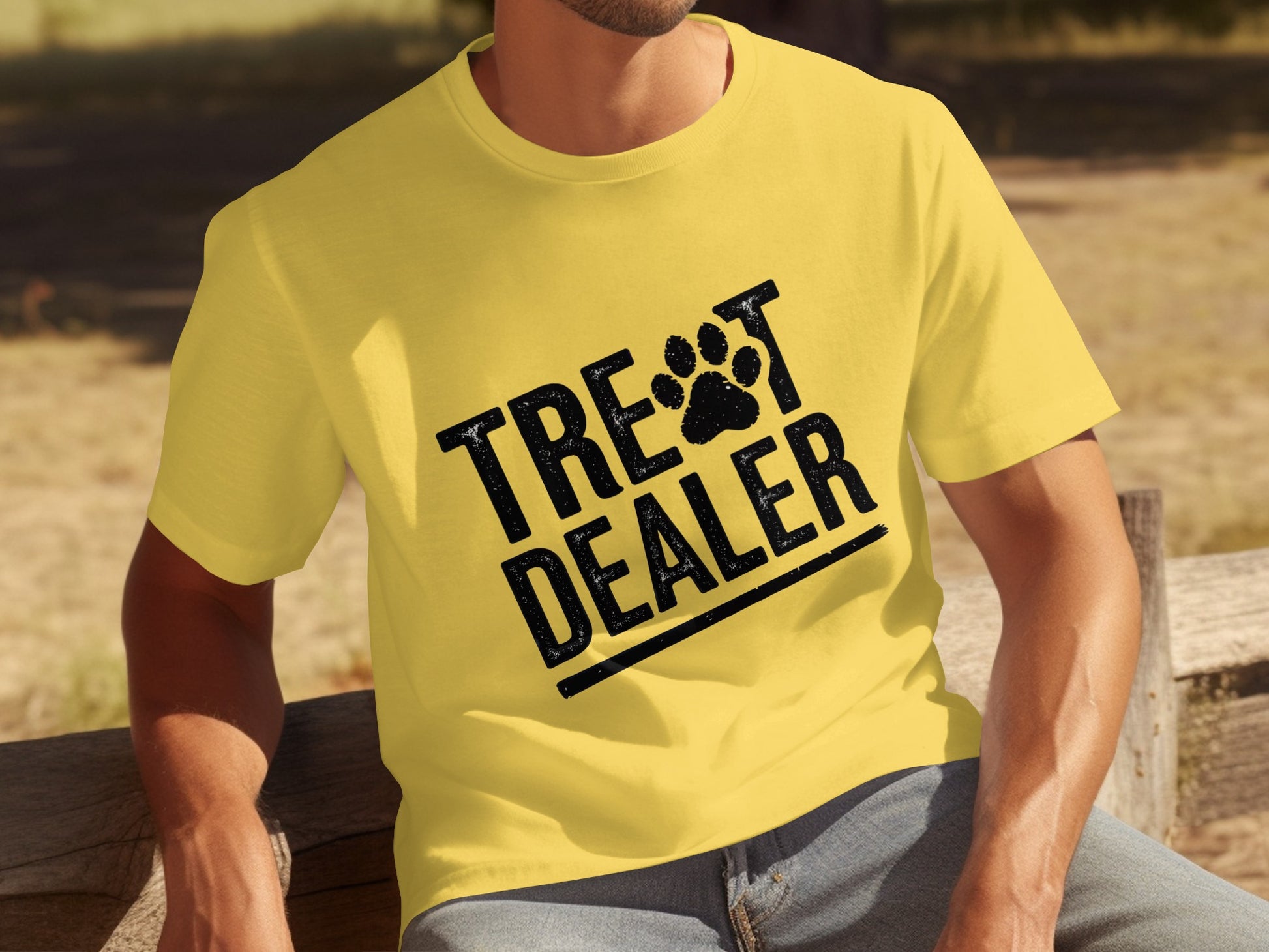 Funny Treat Dealer Paw Print Dog Lover Shirt