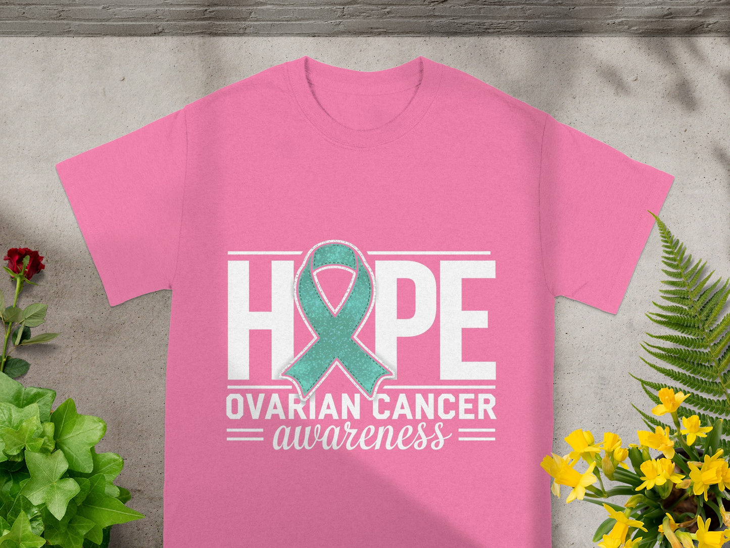 HOPE Ovarian Cancer Awareness Graphic T-Shirt