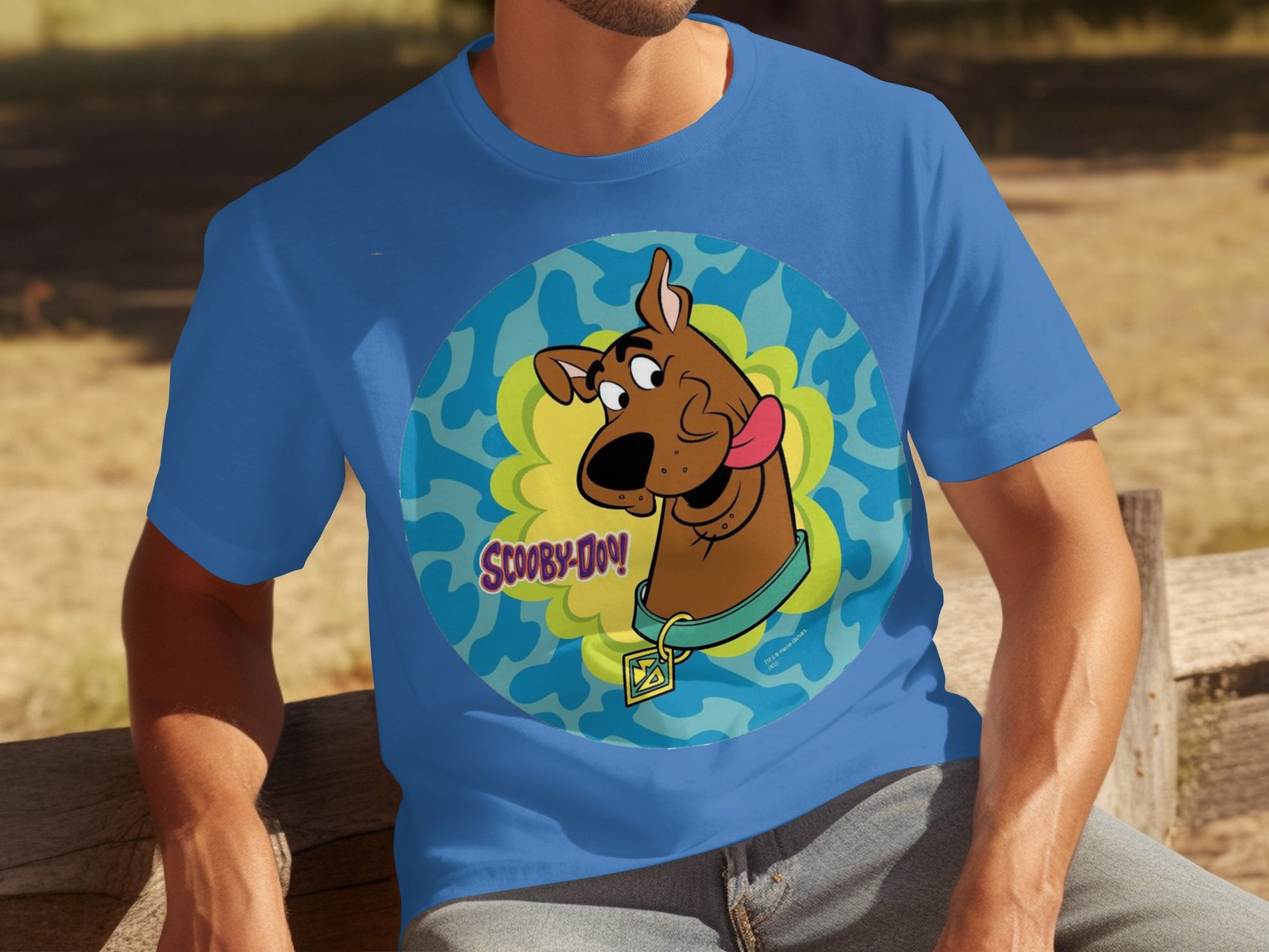 Scooby-Doo Classic Blue Graphic Print T-Shirt