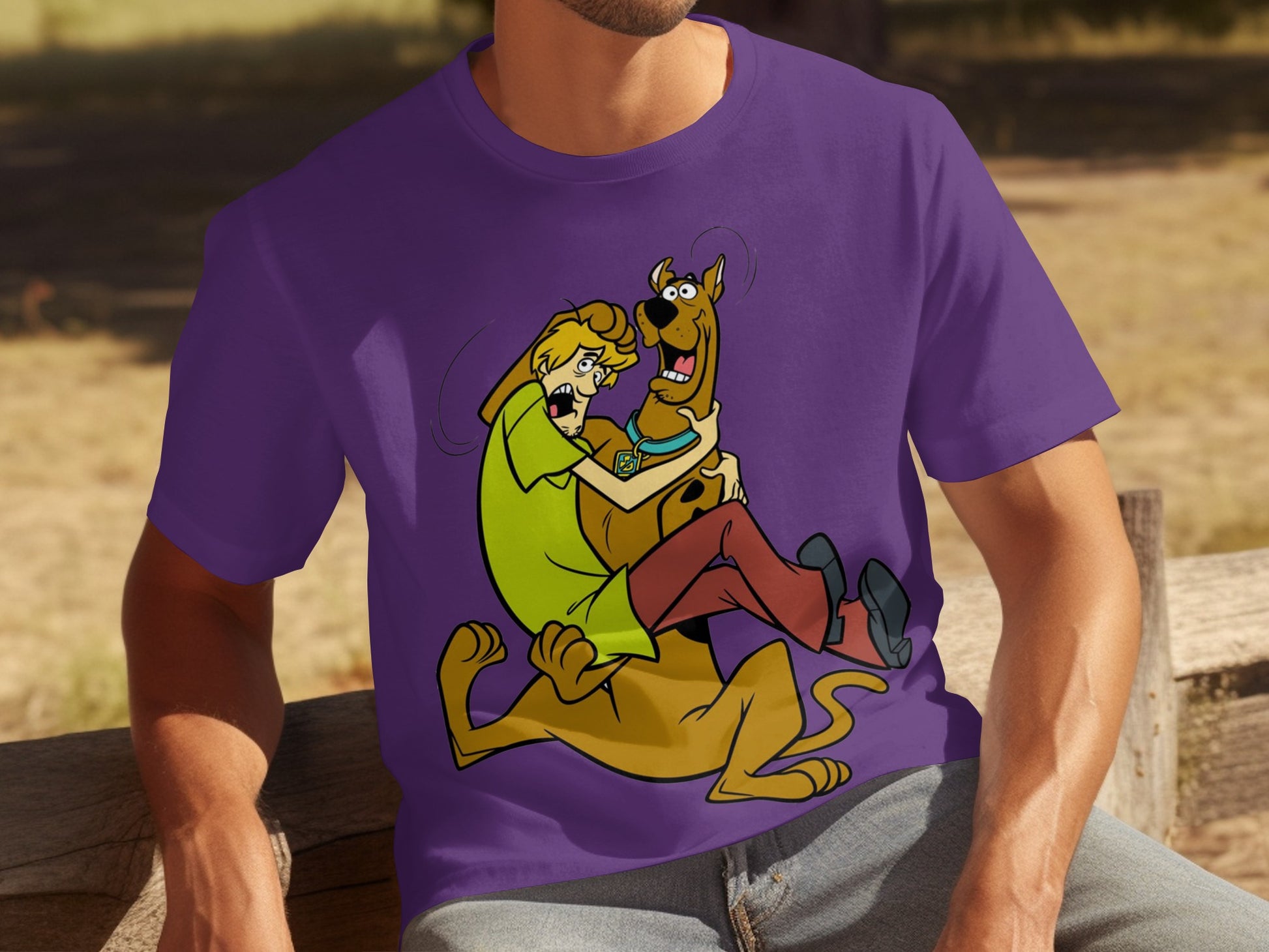 Scooby-Doo and Shaggy Cartoon Graphic Tee product