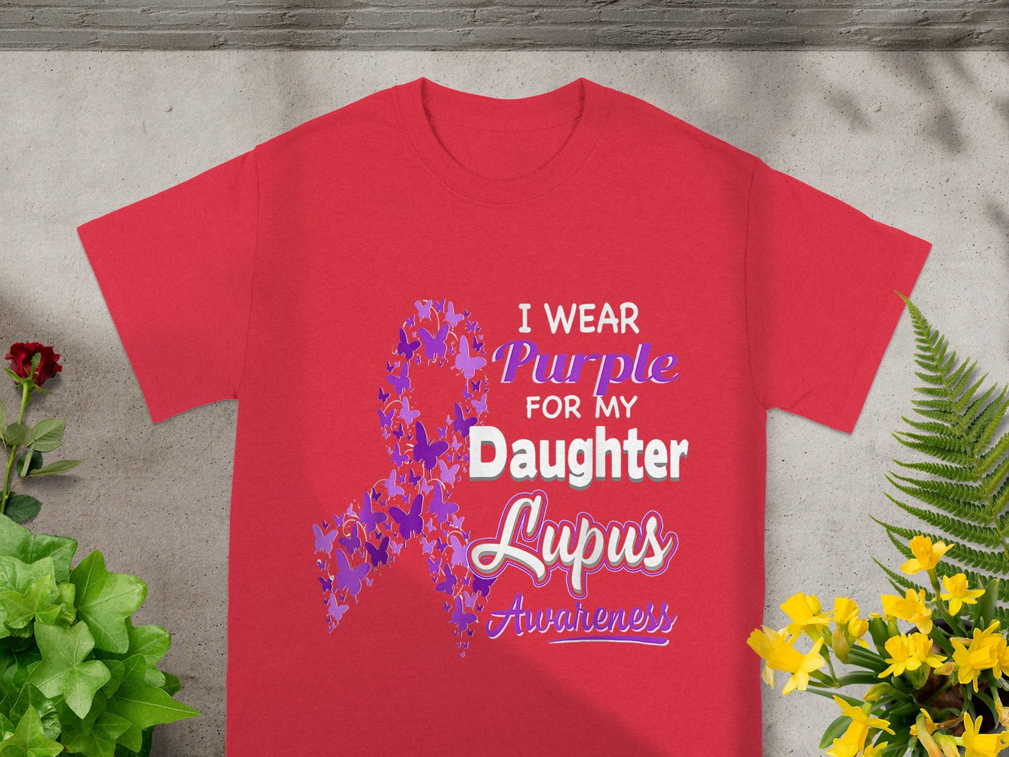 I Wear Purple For My Daughter Lupus Awareness Shirt