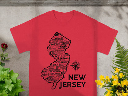 New Jersey State Highlight Design Short Sleeve Shirt