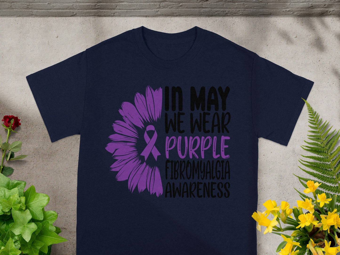 In May We Wear Purple Fibromyalgia Awareness T-shirt
