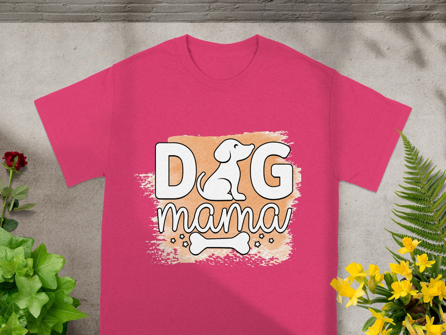 Dog Mama Graphic Tee Perfect for Dog Lovers