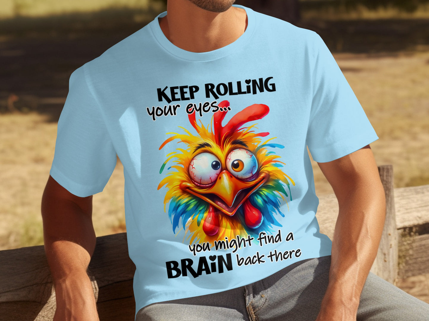 Keep Rolling Your Eyes Funny Graphic T-Shirt