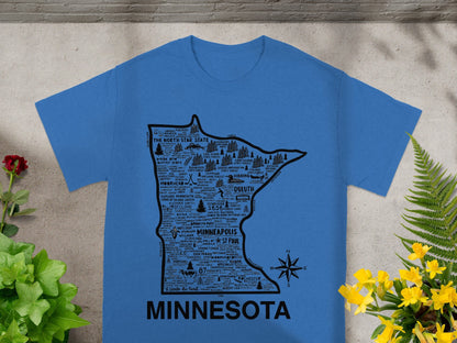 Minnesota State Themed Graphic Design Shirt Product
