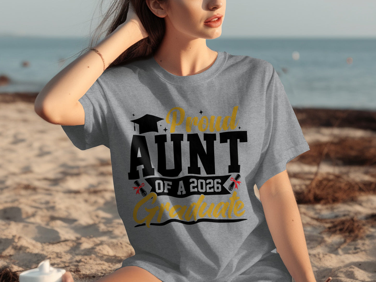 Proud Aunt of a 2026 Graduate t-shirt