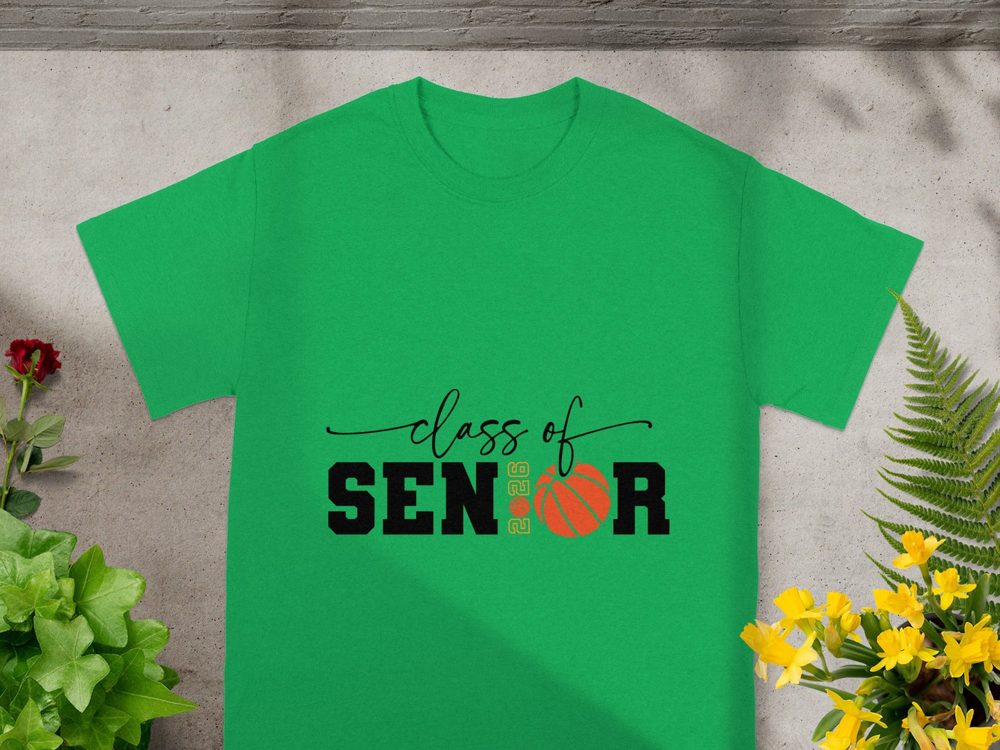 Green Class of 2026 Senior Basketball T-Shirt