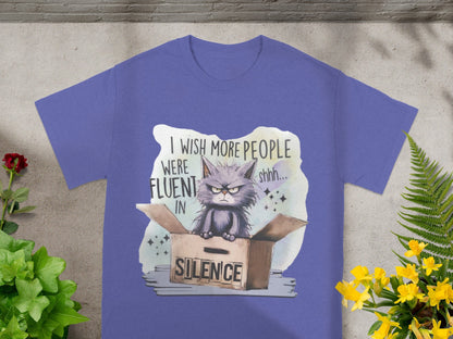 I Wish More People Were Fluent in Silence Shhh T-Shirt