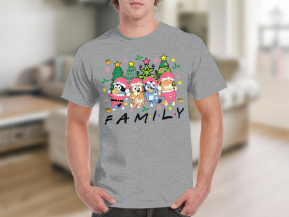Festive Cartoon Family Holiday Christmas T-Shirt