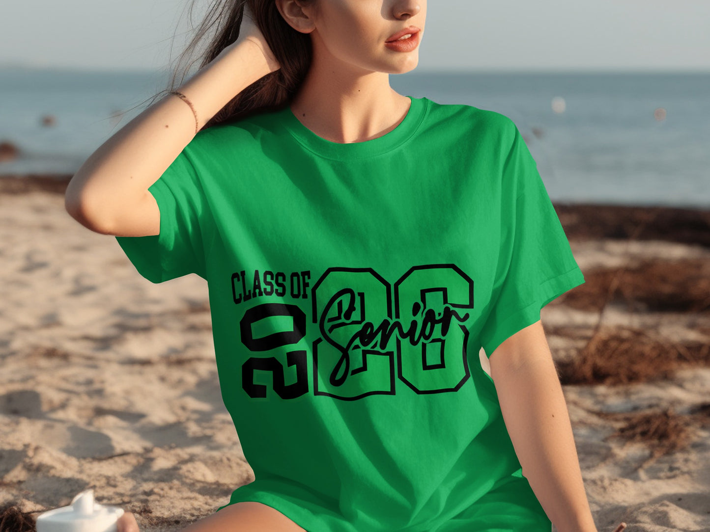 Green Class of 2026 Senior T-Shirt for Graduation