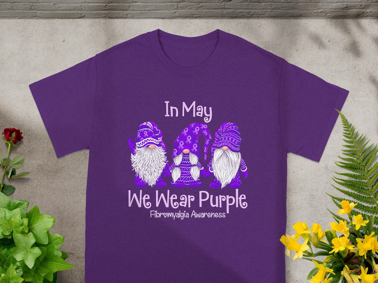 In May We Wear Purple Fibromyalgia Awareness Shirt