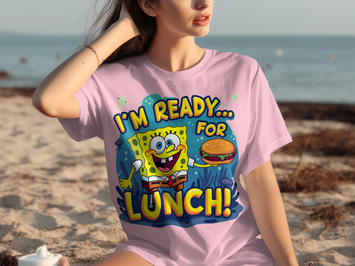 I'm Ready for Lunch Cartoon Graphic Tee