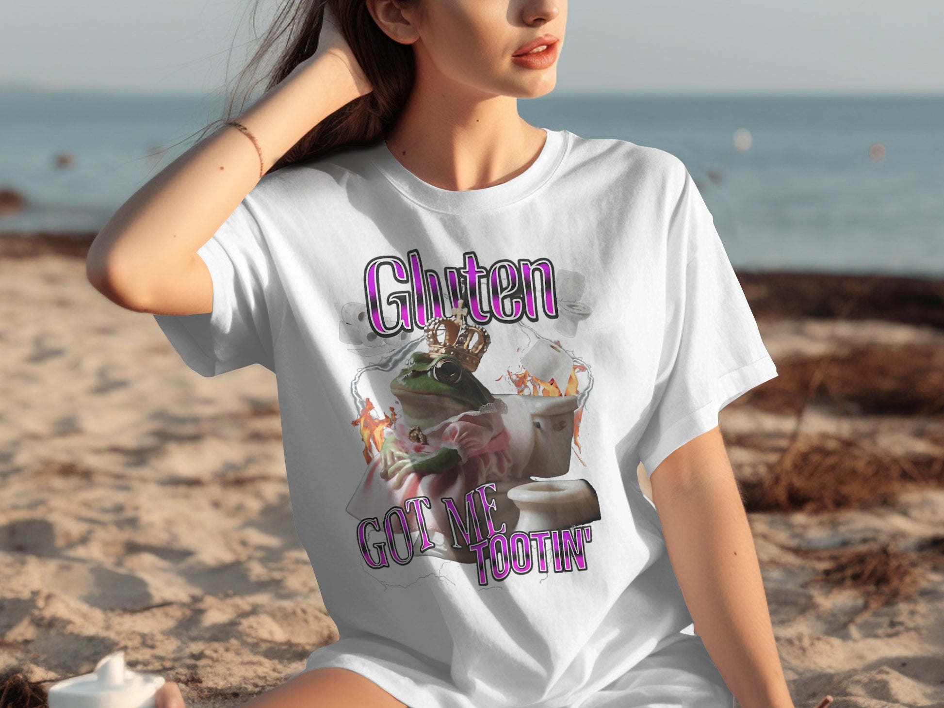 Gluten Got Me Tootin' Graphic T-Shirt
