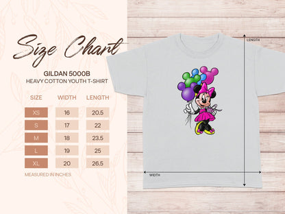 GILDAN 5000B Youth Minnie Mouse Balloons T-SHIRT product type