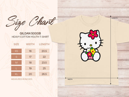 Gildan 5000B Hello Kitty Flowers Youth T-Shirt product type