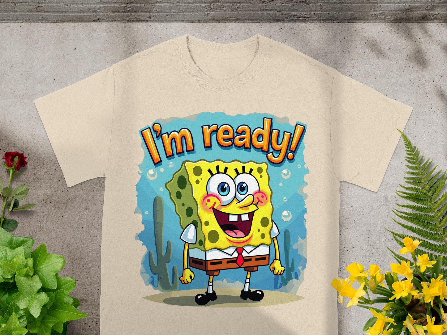 SpongeBob 'I'm Ready!' Iconic Cartoon T-Shirt