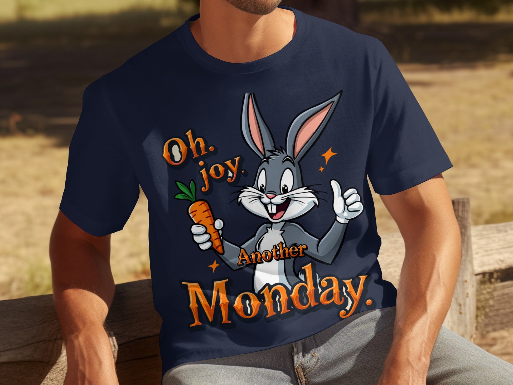 Bugs Bunny Oh Joy Another Monday Graphic T-Shirt