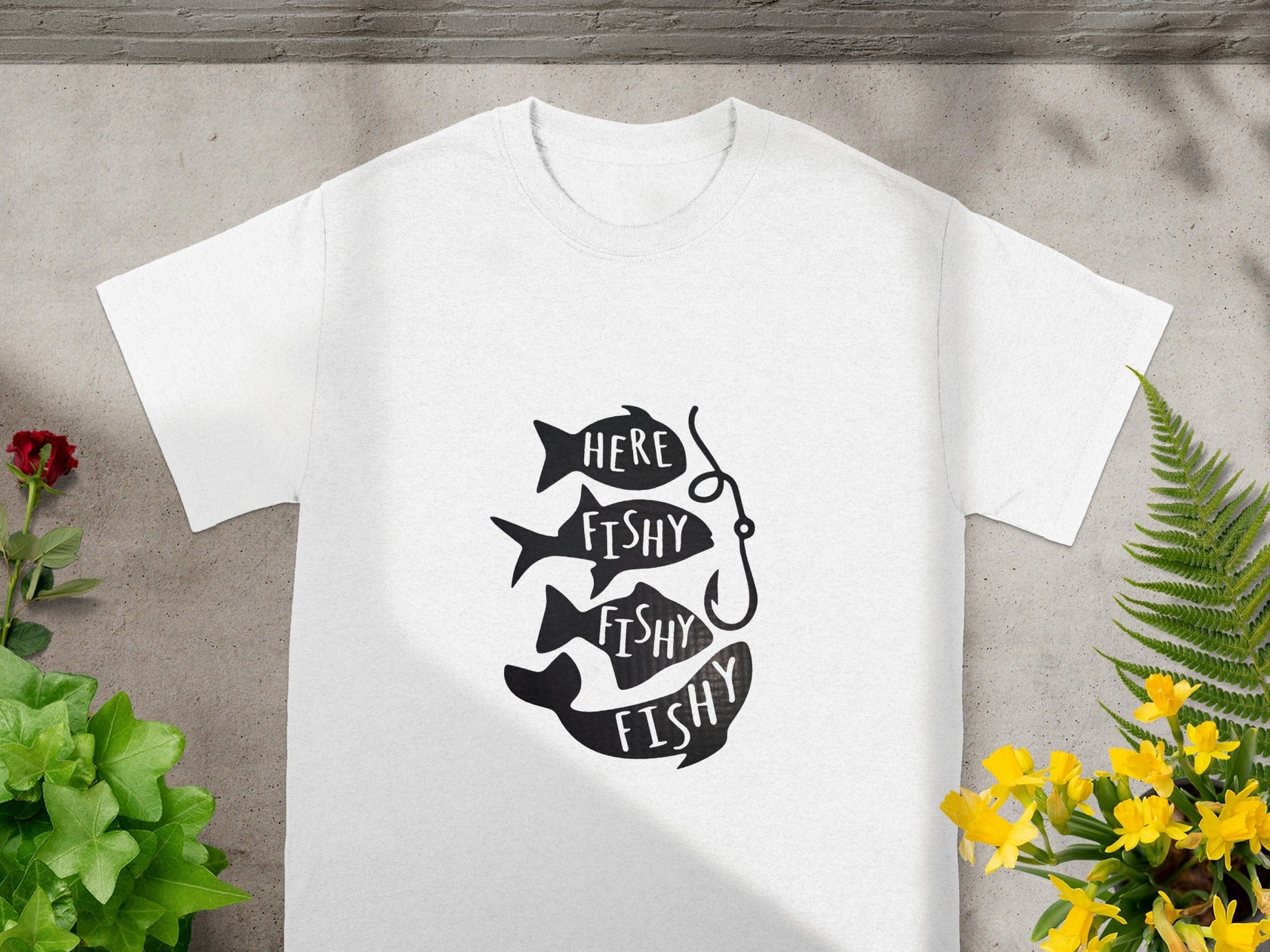 Here Fishy Fishy Fishy T-shirt for Fishing Lovers