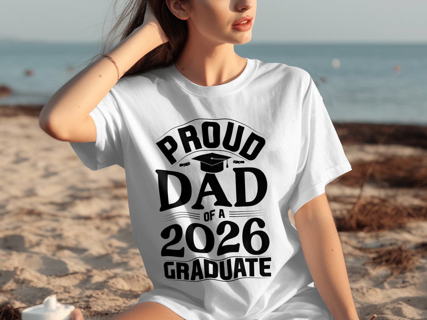 Proud Dad Of A 2026 Graduate Graphic Tee