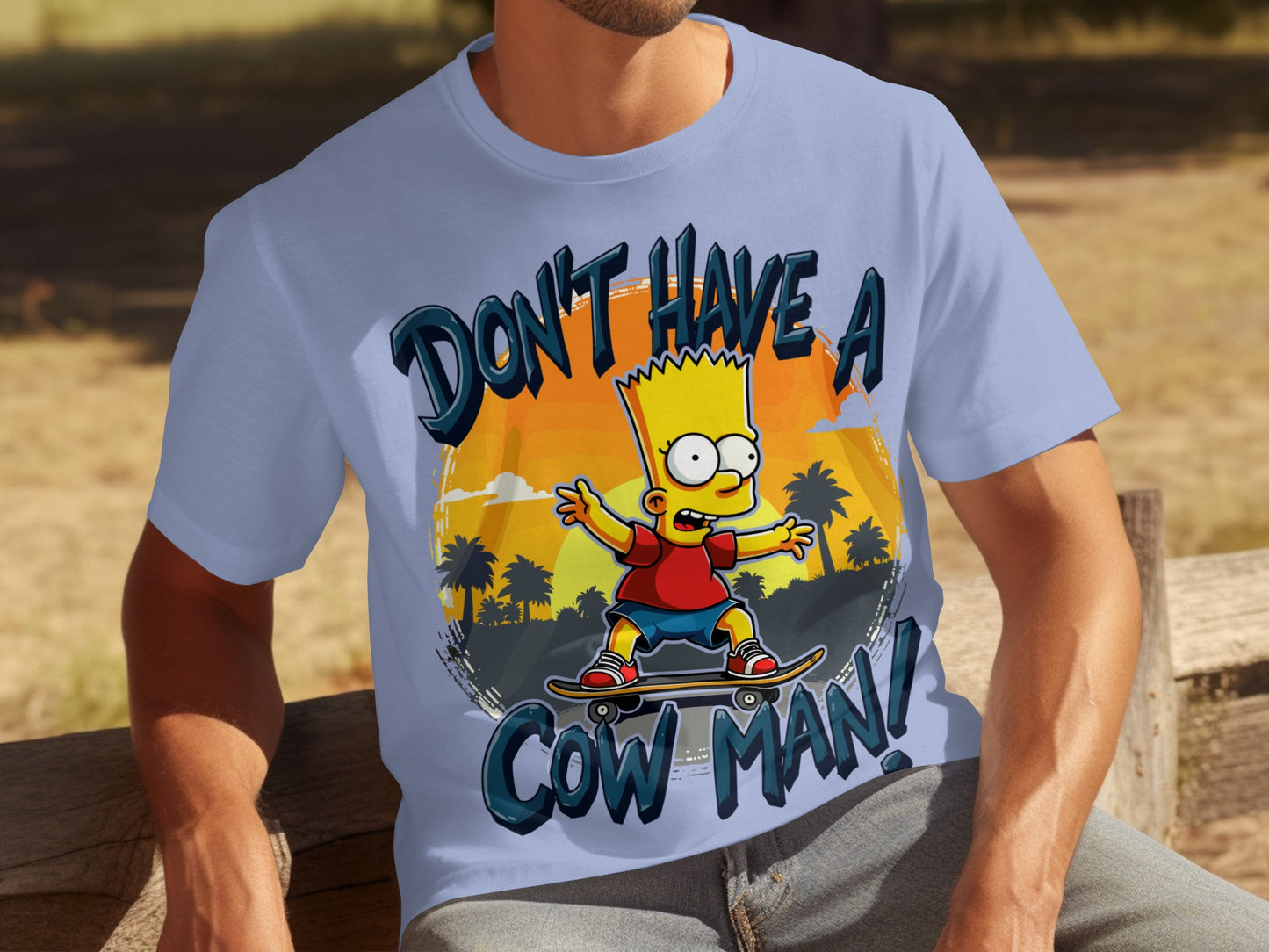 Don't Have A Cow Man Cartoon Character T-shirt