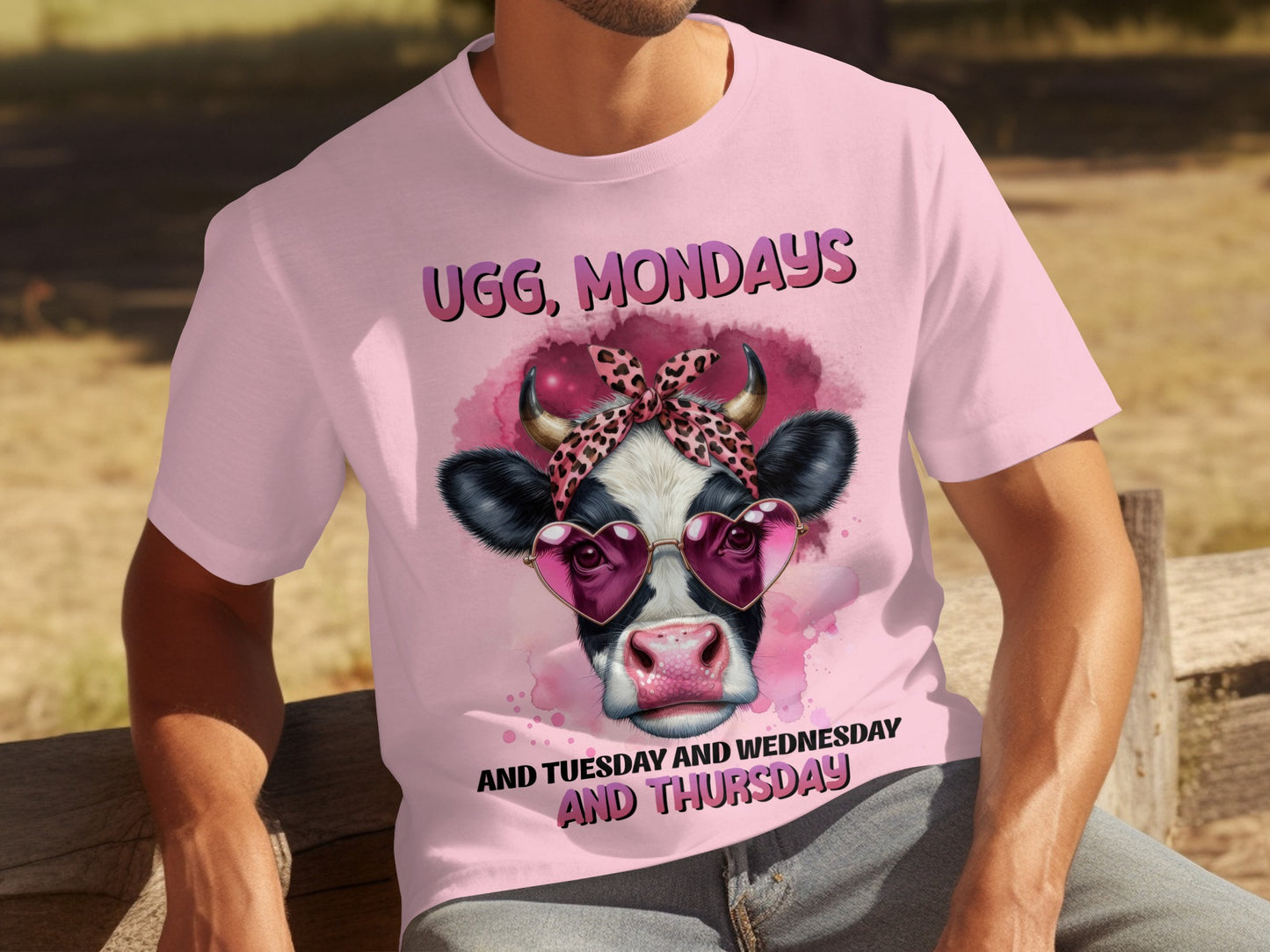 Funny Cow Mondays Tuesdays Wednesdays Thursdays Shirt