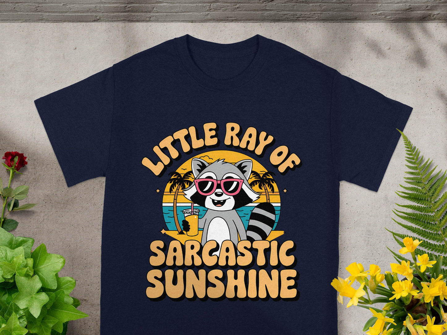Little Ray of Sarcastic Sunshine Raccoon Tee
