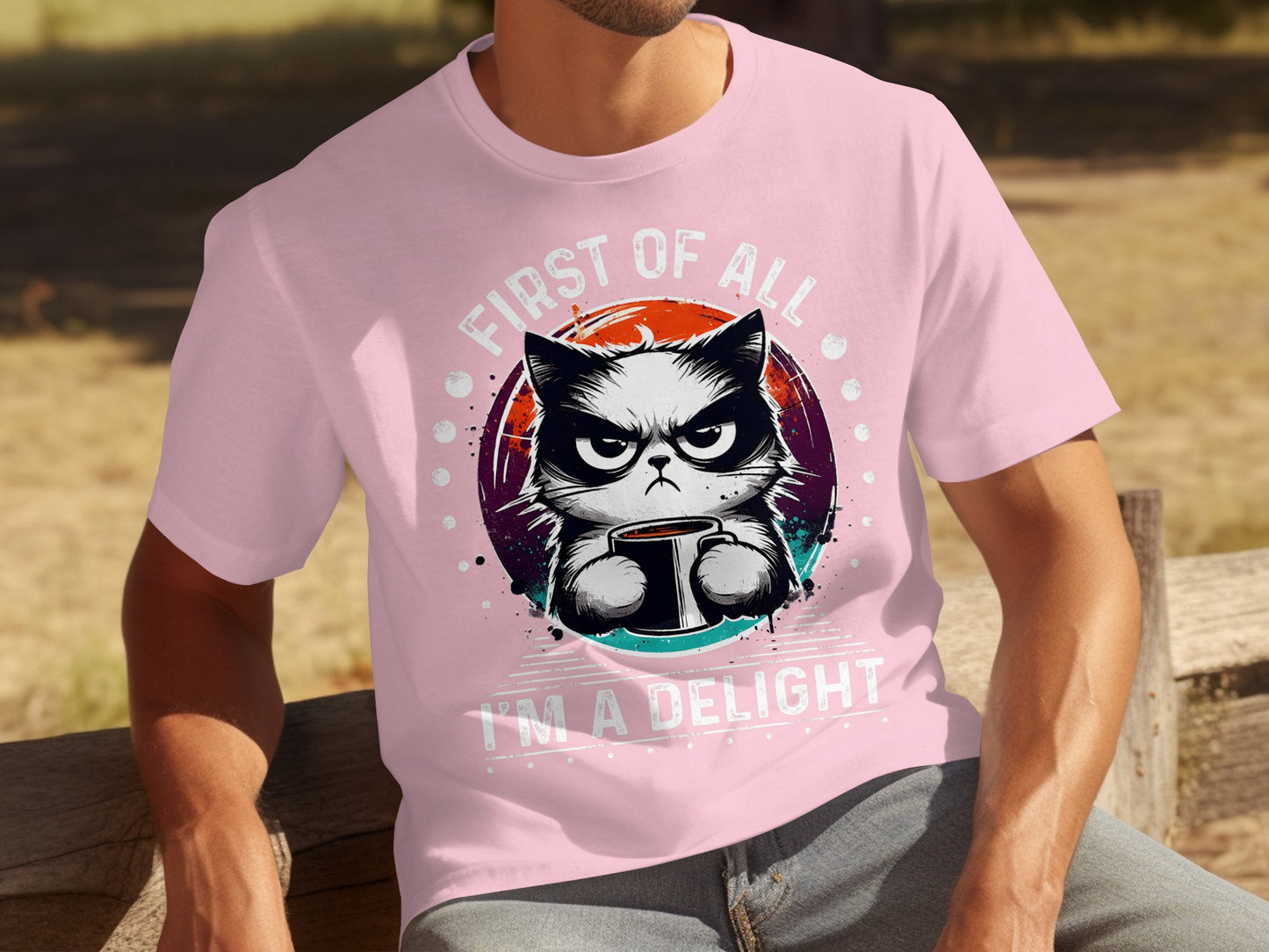First Of All I'm A Delight Cat Graphic Shirt