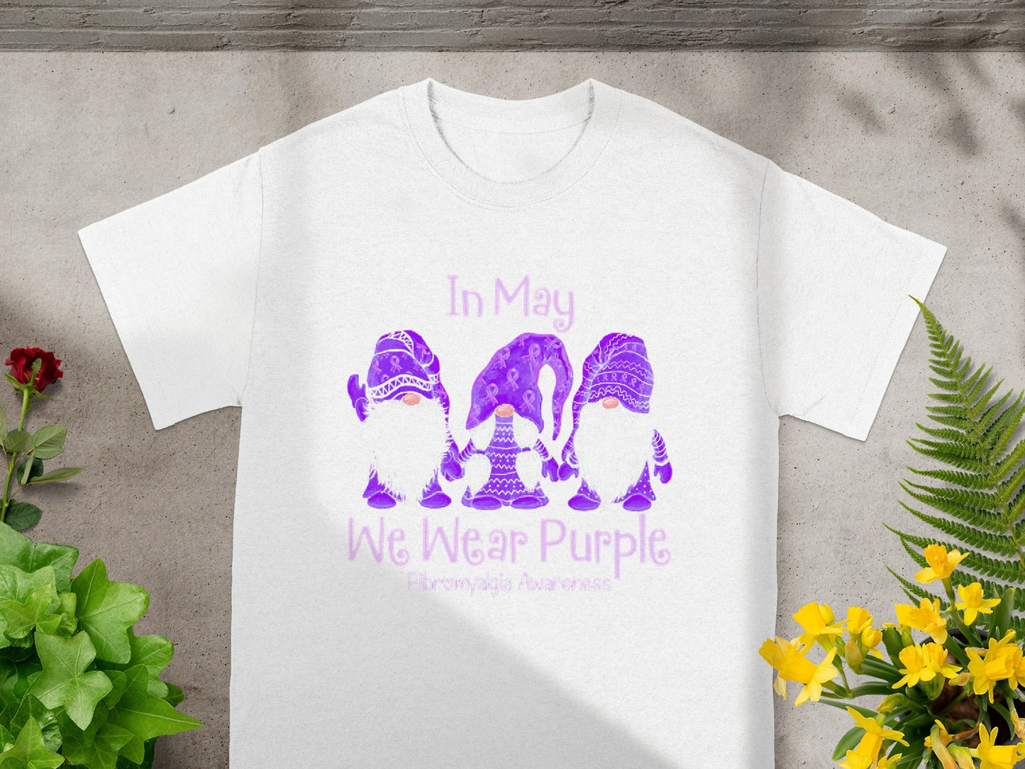 In May We Wear Purple Fibromyalgia Awareness T-Shirt