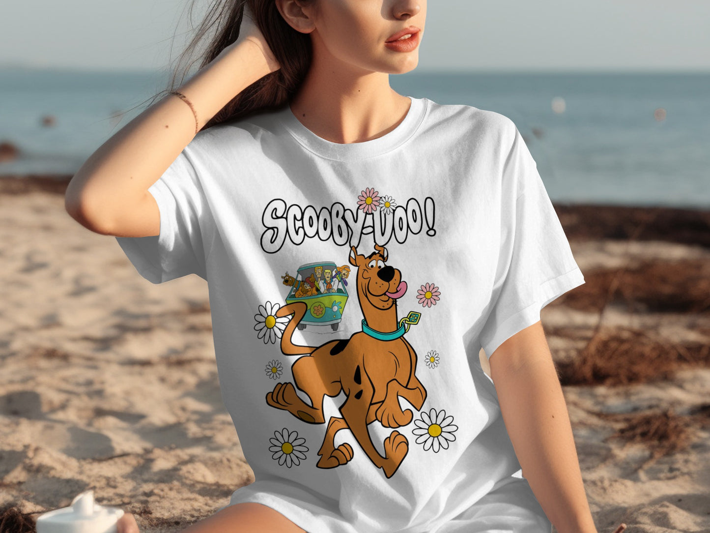 Scooby Doo Cartoon Character Graphic Tee Shirt