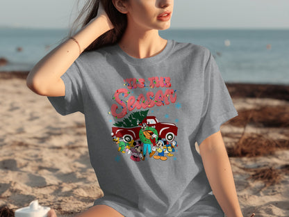 'Tis The Season Cartoon Characters Graphic T-Shirt