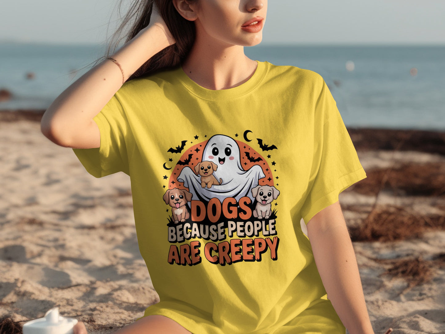 Dogs Because People Are Creepy Halloween T-Shirt