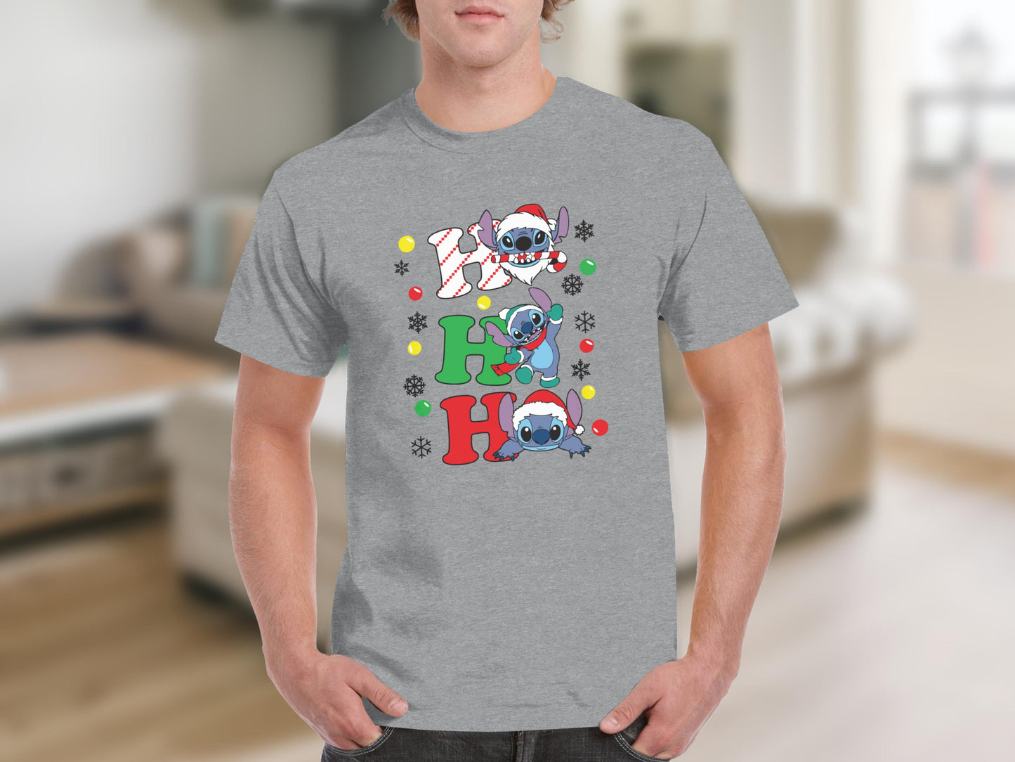 Cute Holiday Character Ho Ho Ho Graphic T-Shirt