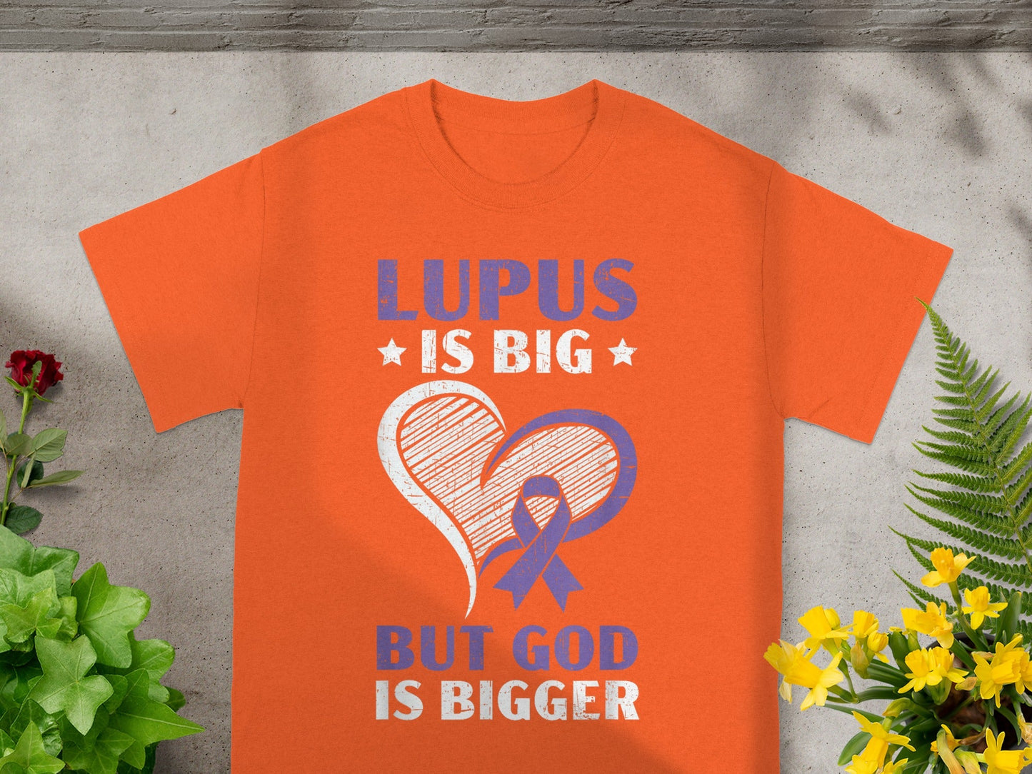 Lupus Is Big But God Is Bigger Heart Ribbon Shirt