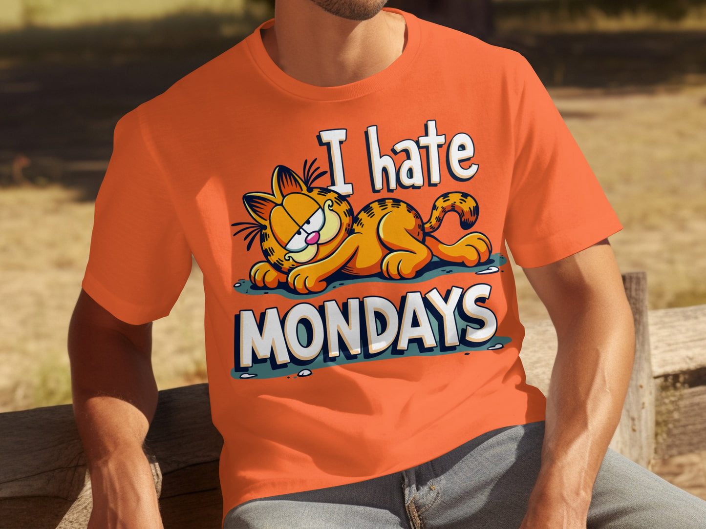 I Hate Mondays Garfield Graphic T-Shirt