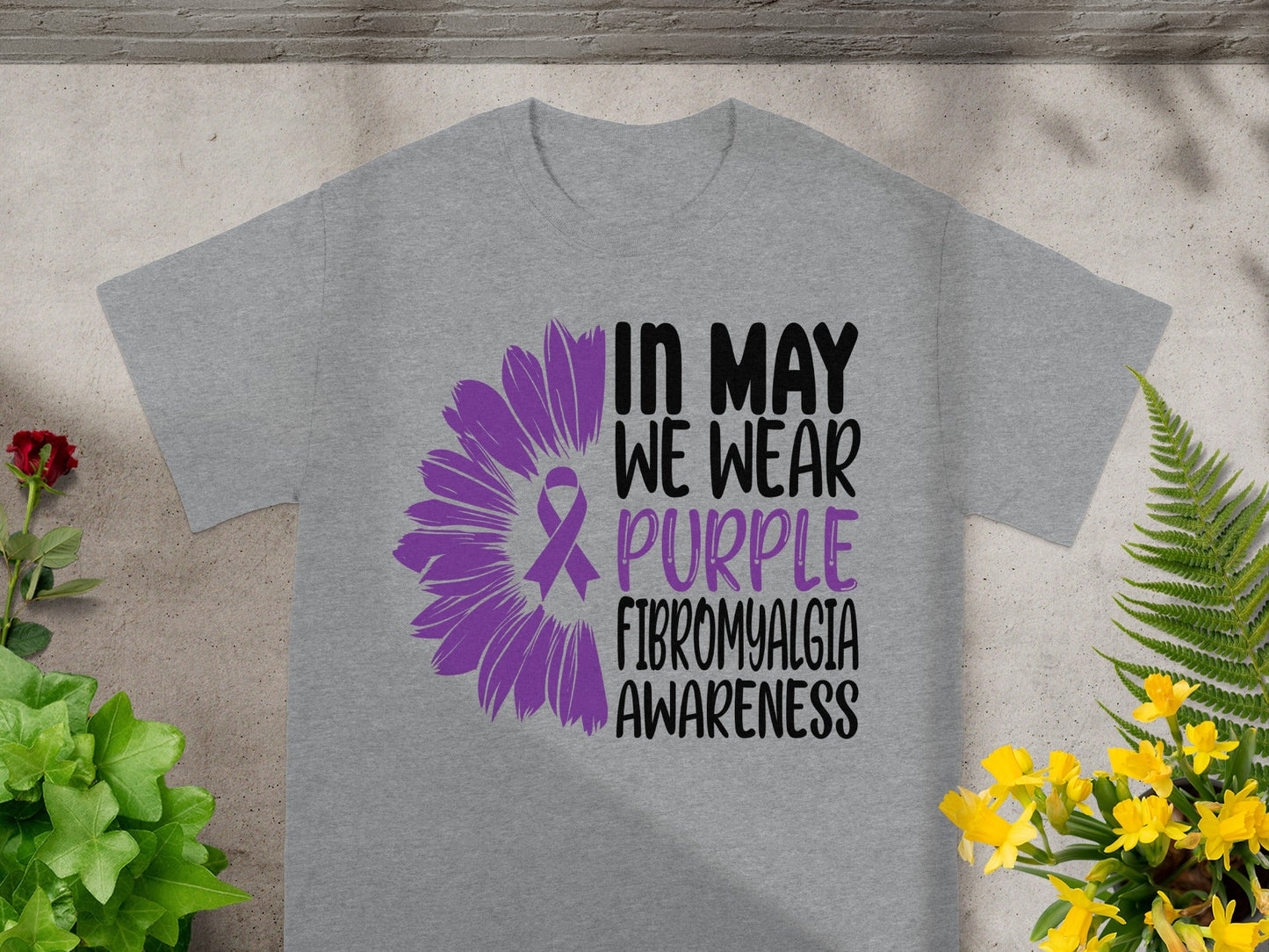 In May We Wear Purple Fibromyalgia Awareness Shirt