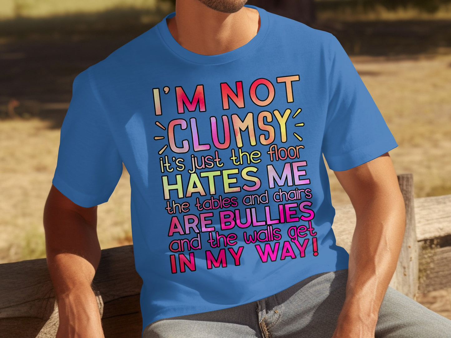 I'm Not Clumsy The Floor Hates Me Fun Quote T-shirt