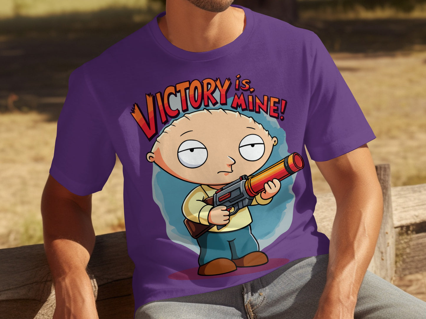 Victory Is Mine Graphic Stewie T-shirt