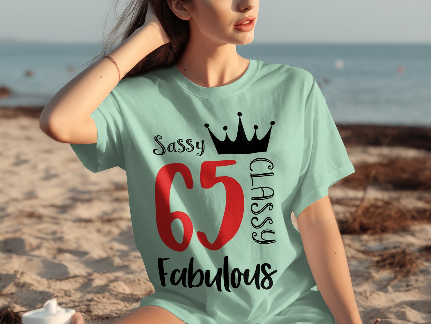 Sassy 65 Classy Fabulous Graphic Tee Shirt