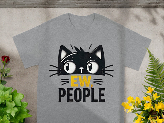 Ew People Cat T-Shirt with Humorous Design